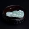 缅甸天然糯种飘绿翡翠吊坠-红掌柜