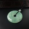 缅甸天然糯种翡翠平安扣吊坠-红掌柜