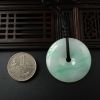糯种飘绿翡翠平安扣吊坠-红掌柜