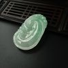 缅甸糯种翡翠如意吊坠-红掌柜