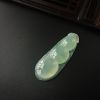 缅甸天然糯种翡翠四季豆吊坠-红掌柜