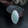 糯种飘绿翡翠福瓜吊坠 - 红掌柜