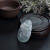 缅甸冰糯种淡绿翡翠如意吊坠-红掌柜