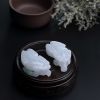 缅甸天然糯种飘绿翡翠吊坠-红掌柜