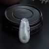 冰糯种飘花翡翠福瓜吊坠-红掌柜