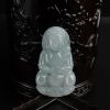 缅甸天然冰糯种淡绿翡翠观音吊坠-红掌柜