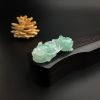 缅甸糯种淡绿翡翠貔貅吊坠-红掌柜