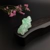 缅甸天然淡绿翡翠貔貅吊坠-红掌柜