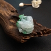缅甸天然糯种飘花翡翠貔貅吊坠 - 红掌柜