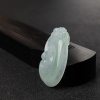 天然糯种浅绿翡翠如意吊坠 - 红掌柜