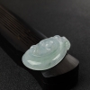 缅甸浅绿翡翠如意吊坠 - 红掌柜