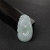缅甸天然糯种浅绿翡翠如意吊坠 - 红掌柜