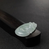 缅甸浅绿翡翠如意吊坠 - 红掌柜