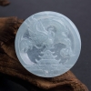 糯种浅绿翡翠龙吊坠-红掌柜