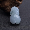 糯种飘翠翡翠小猪吊坠-红掌柜