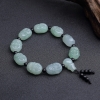 糯种浅绿翡翠佛头手串-红掌柜