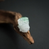 缅甸天然糯种飘翠翡翠貔貅吊坠-红掌柜