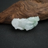 缅甸天然糯种翡翠貔貅吊坠-红掌柜