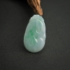 缅甸糯种飘翠翡翠如意吊坠-红掌柜