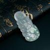 A货天然冰糯种飘绿翡翠观音吊坠 - 红掌柜珠宝