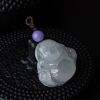 天然冰糯种翡翠弥勒佛吊坠 - 红掌柜