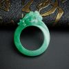 阳绿翡翠戒指-红掌柜珠宝