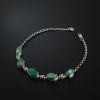 天然冰糯种苹果绿翡翠手链 - 红掌柜