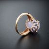 18K金镶钻糯种紫罗兰翡翠戒指 - 红掌柜