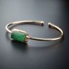 K金冰糯种满绿翡翠手镯 - 红掌柜