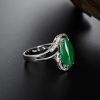 缅甸A货天然糯种翡翠戒指 - 红掌柜