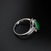 18K金缅甸A货翡翠戒指 - 红掌柜