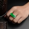 糯种翡翠扳指 - 红掌柜