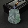 糯冰种飘翠翡翠蝶恋花吊坠-红掌柜