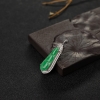 金镶钻糯种苹果绿翡翠福豆吊坠-红掌柜
