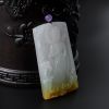 天然糯种飘黄翡翡翠观音吊坠-红掌柜