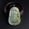 缅甸A货天然冰糯种黄加绿翡翠吊坠 - 红掌柜