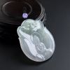 A货天然冰糯种浅绿翡翠大日如来吊坠 - 红掌柜
