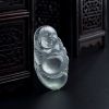 天然木那高冰种淡绿翡翠弥勒佛吊坠 - 红掌柜