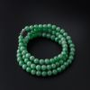 缅甸天然8mm满绿翡翠项链-红掌柜
