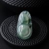 缅甸A货天然冰糯种飘花翡翠葫芦吊坠 - 红掌柜