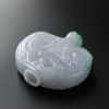 缅甸天然糯种翡翠鼻烟壶-红掌柜