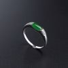 冰糯种阳绿翡翠戒指 - 红掌柜
