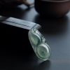 飘花翡翠葫芦吊坠-红掌柜