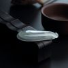 冰糯种浅绿翡翠吊坠-红掌柜
