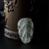 冰种淡绿翡翠叶子吊坠-红掌柜