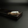 冰糯种翡翠金鱼吊坠-红掌柜