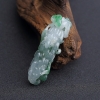 天然糯种飘花翡翠苦尽甘来吊坠 - 红掌柜