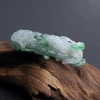 缅甸飘花翡翠苦尽甘来吊坠 - 红掌柜