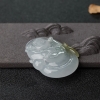 糯冰种俏色翡翠弥勒佛-红掌柜