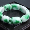 缅甸天然糯种翡翠富甲单圈手串-红掌柜